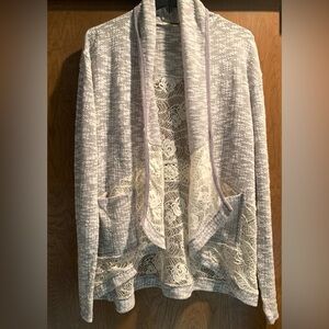 Miss Me Lacy Cardigan Sweater